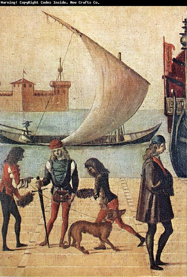 CARPACCIO, Vittore Arrival of the English Ambassadors (detail) f
